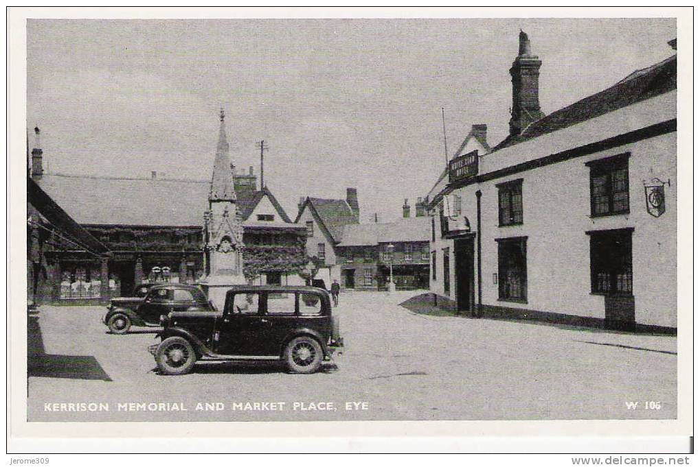 ROYAUME-UNI - AGLETERRE - EYE - CPA - N°106 - Eye, Kerrison Memorial And Market Place - Autres & Non Classés