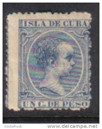 CUBA  Scott #  134*  F-VF MINT Hinged - Cuba (1874-1898)