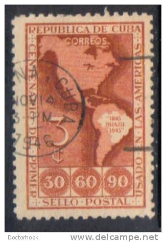 CUBA  Scott #  393  VF USED - Oblitérés