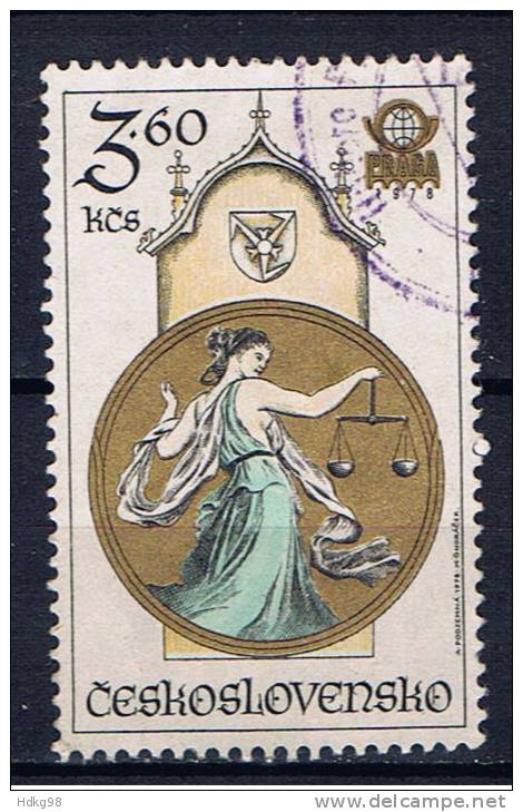 CSR+ Tschechoslowakei 1978 Mi 2455 - Used Stamps