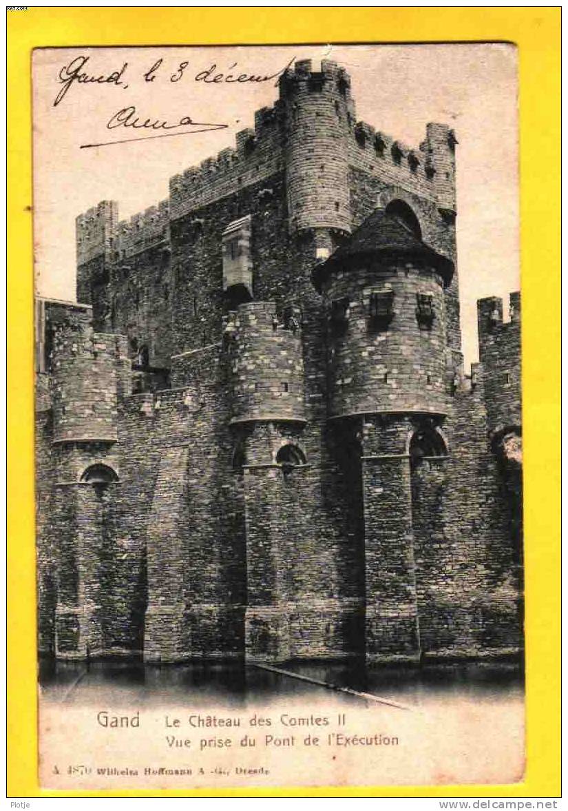 * Gent - Gand (Oost Vlaanderen) * (A 4870 Wilhelm Hoffmann A.G. Dresde) Le Château Des Comtes, Vue Prise Du Pont - Gent