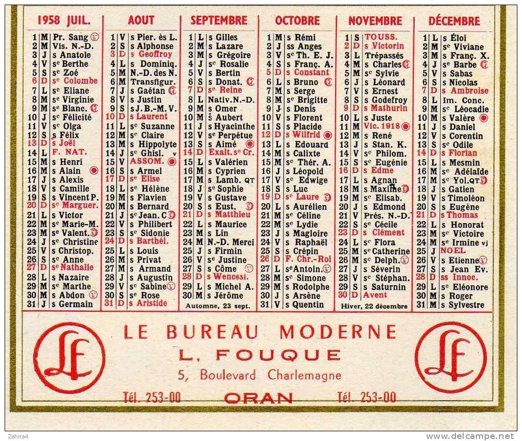 L.Fouque 1958 Oran - Kleinformat : 1941-60