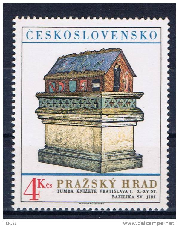 CSR+ Tschechoslowakei 1982 Mi 2676 Mnh Prager Burg - Ungebraucht