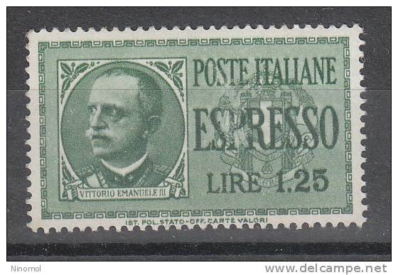 Italia  -  1932.  Imperiale.  Espresso  1,25 £.  MNH, Ottima Centratura - Posta Espresso