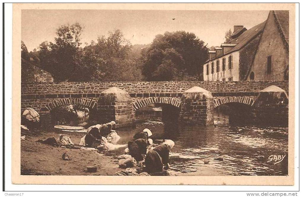 56 -  PONT-SCORFF  -  Les Lavandières Au Vieux Pont - Pont Scorff