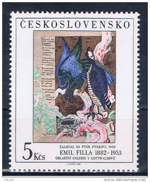 CSR+ Tschechoslowakei 1982 Mi 2696 Mnh Kunst - Unused Stamps