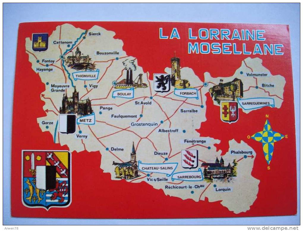 La Lorraine Mosellane Sarreguemines Boulay Metz Etc  Recto / Verso - Andere & Zonder Classificatie