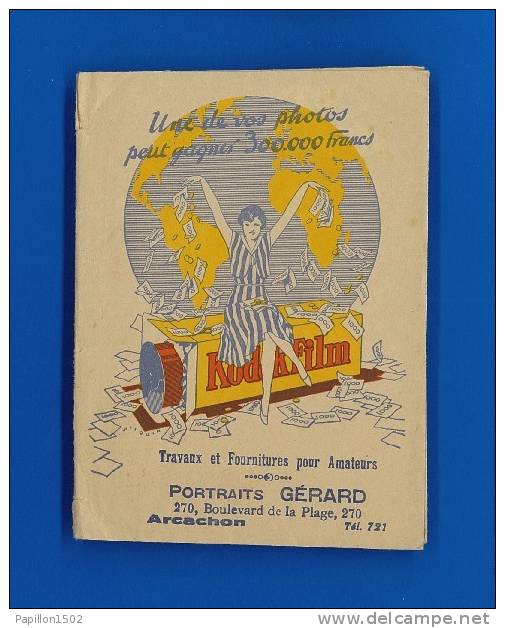 Vieux Papiers-78PH27 ARCACHON, Portraits Gerard, Pochette Kodak - Publicités