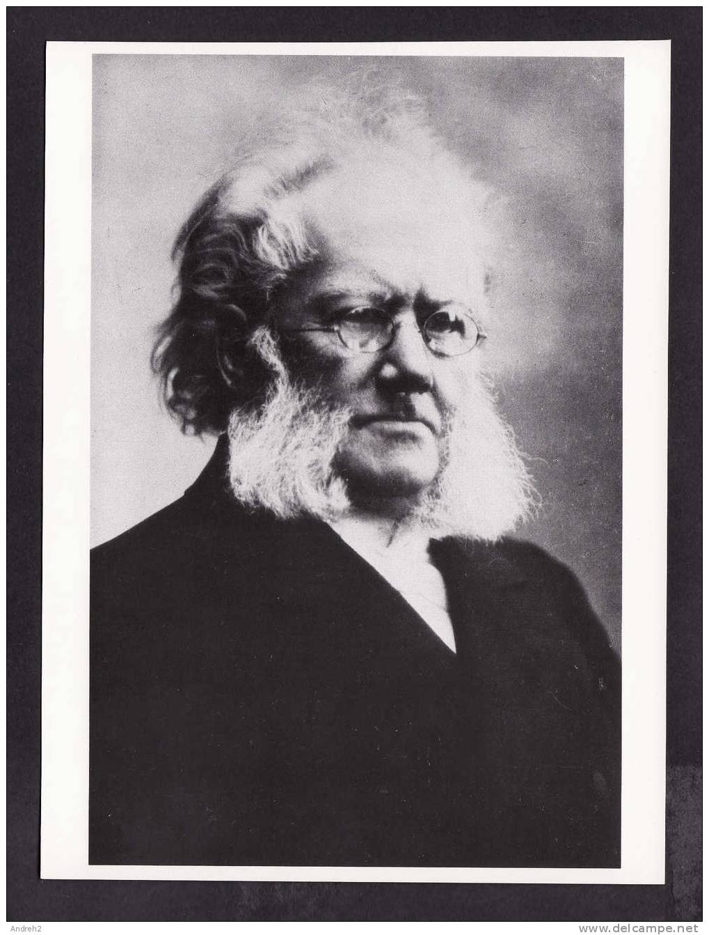 GREAT AUTHORS - PHOTOGRAPH PEPPERFOTO LONDON - HENRIK IBSEN NORWEGIAN 1828-1906 BEST KNOWN WORKS PEER GYNT - DOLL HOUSE - Philosophie & Pensées