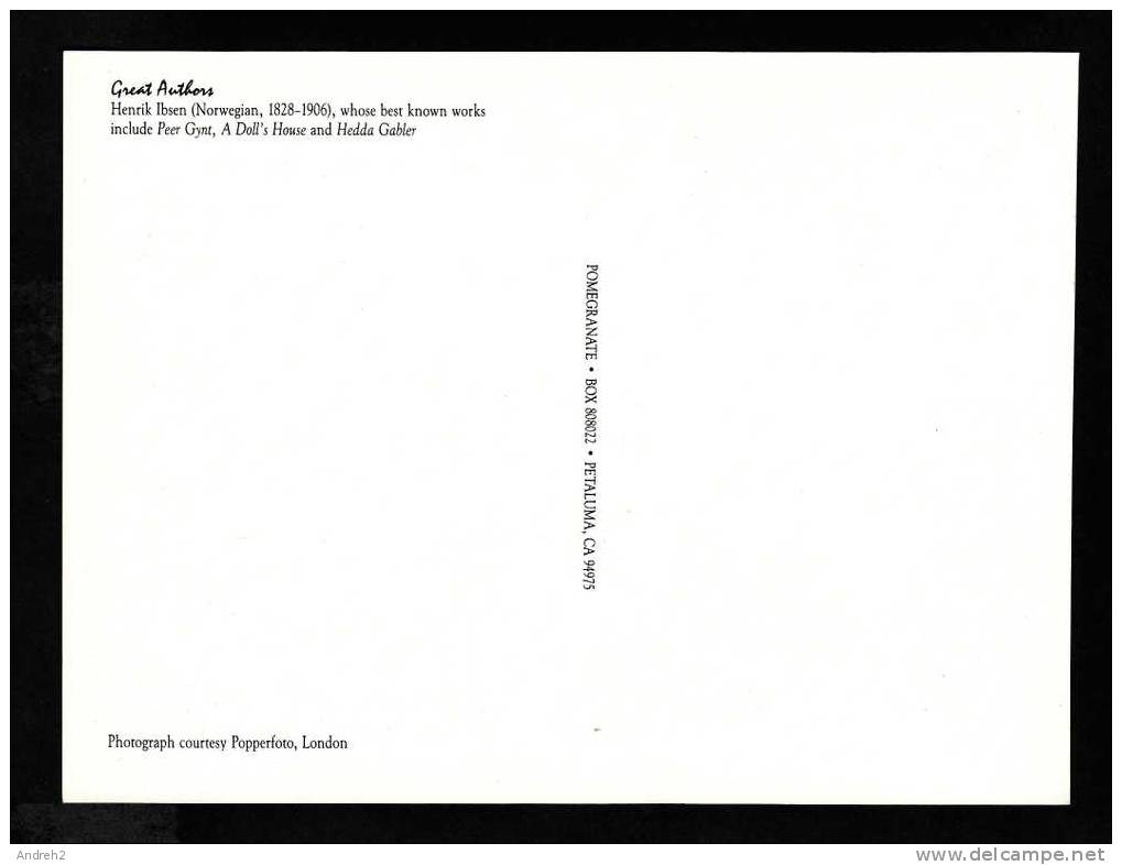 GREAT AUTHORS - PHOTOGRAPH PEPPERFOTO LONDON - HENRIK IBSEN NORWEGIAN 1828-1906 BEST KNOWN WORKS PEER GYNT - DOLL HOUSE - Philosophie & Pensées