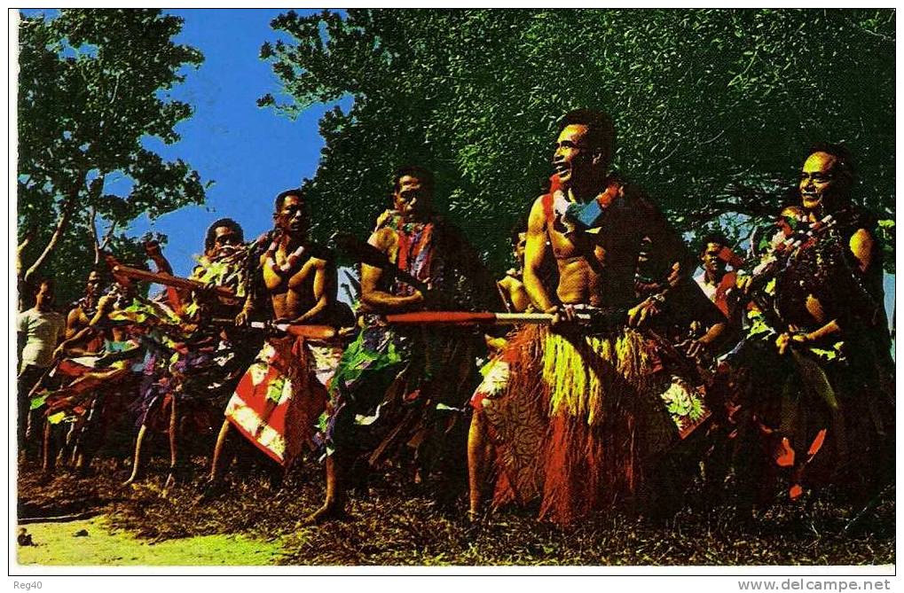 OCEANIE -   NOUVELLE CALEDONIE  - DANSEURS WALLISIENS - (2 SCANS) + Beaux Timbres - New Caledonia