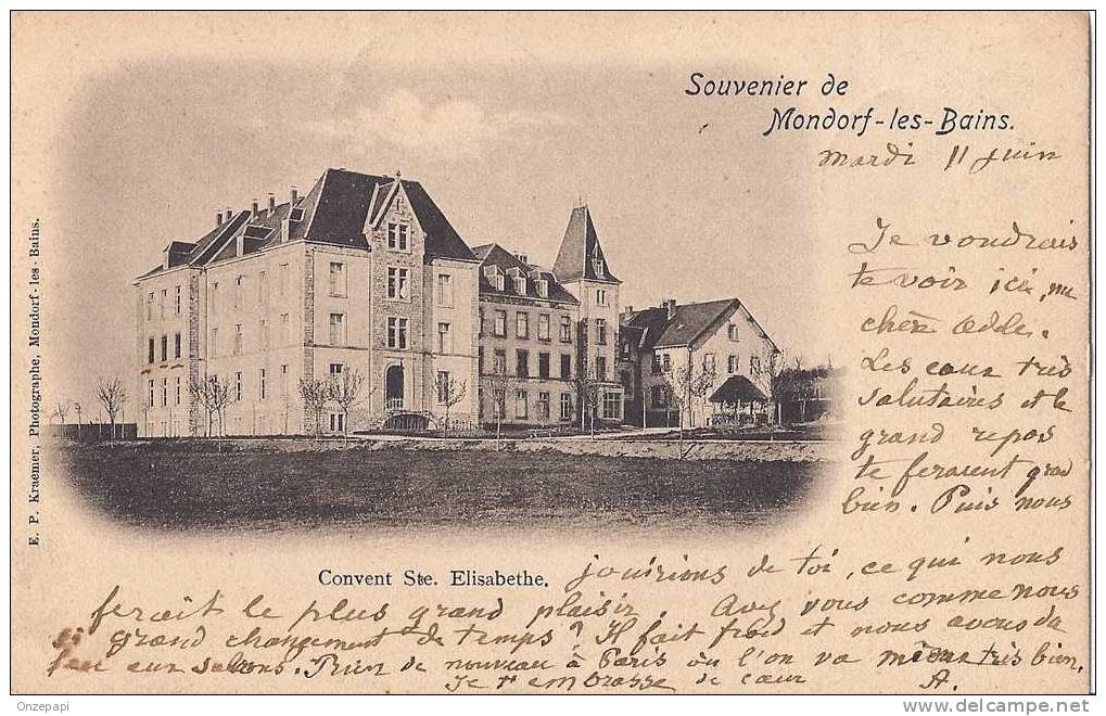 LUXEMBURG - MONDORF-LES-BAINS - Souvenir De... - Convent Ste. Elisabethe - Remich