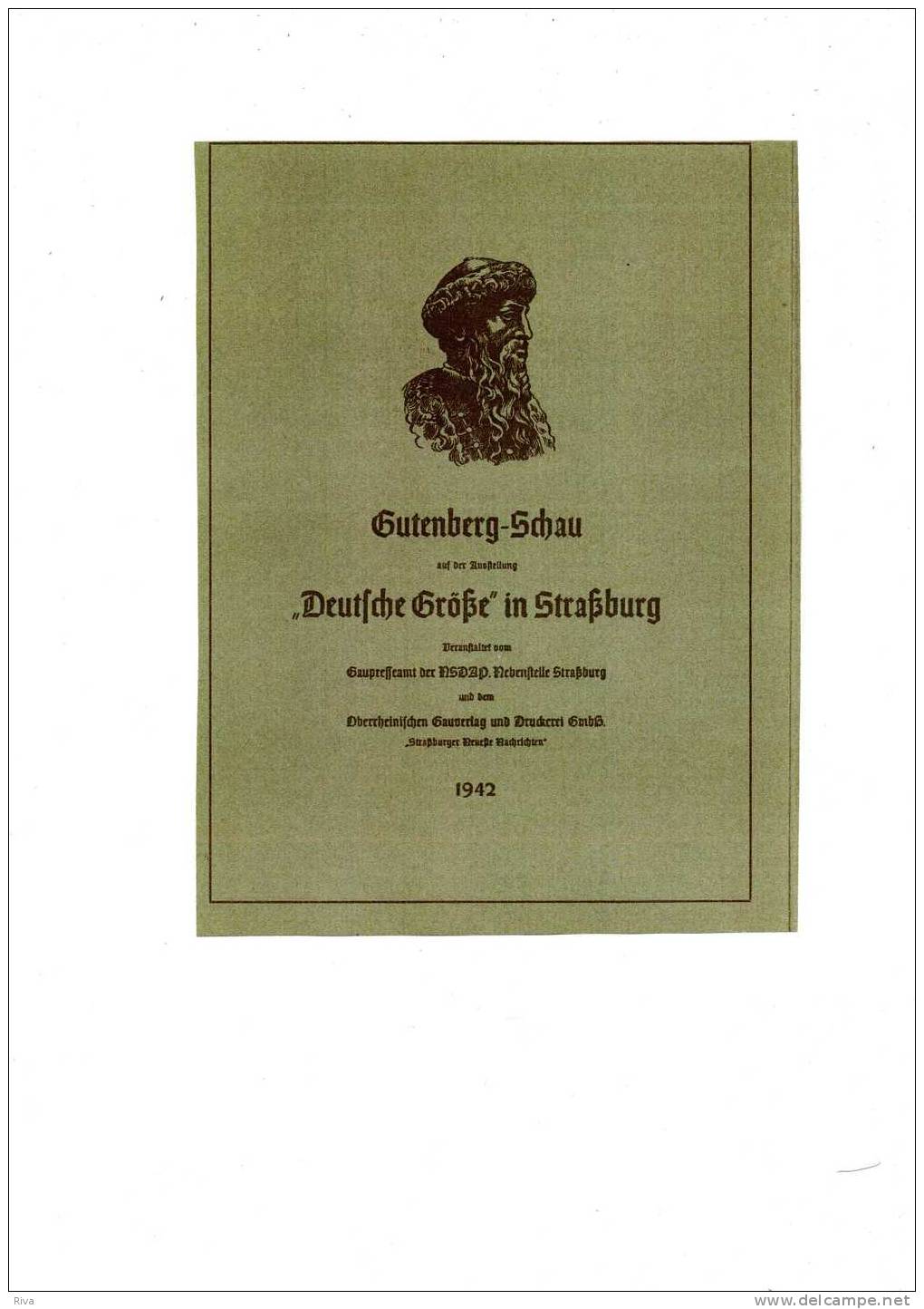 GUTENBERG - SCHAU  1942 (17 Feuilles Séparées  Gravures Et Textes - Art