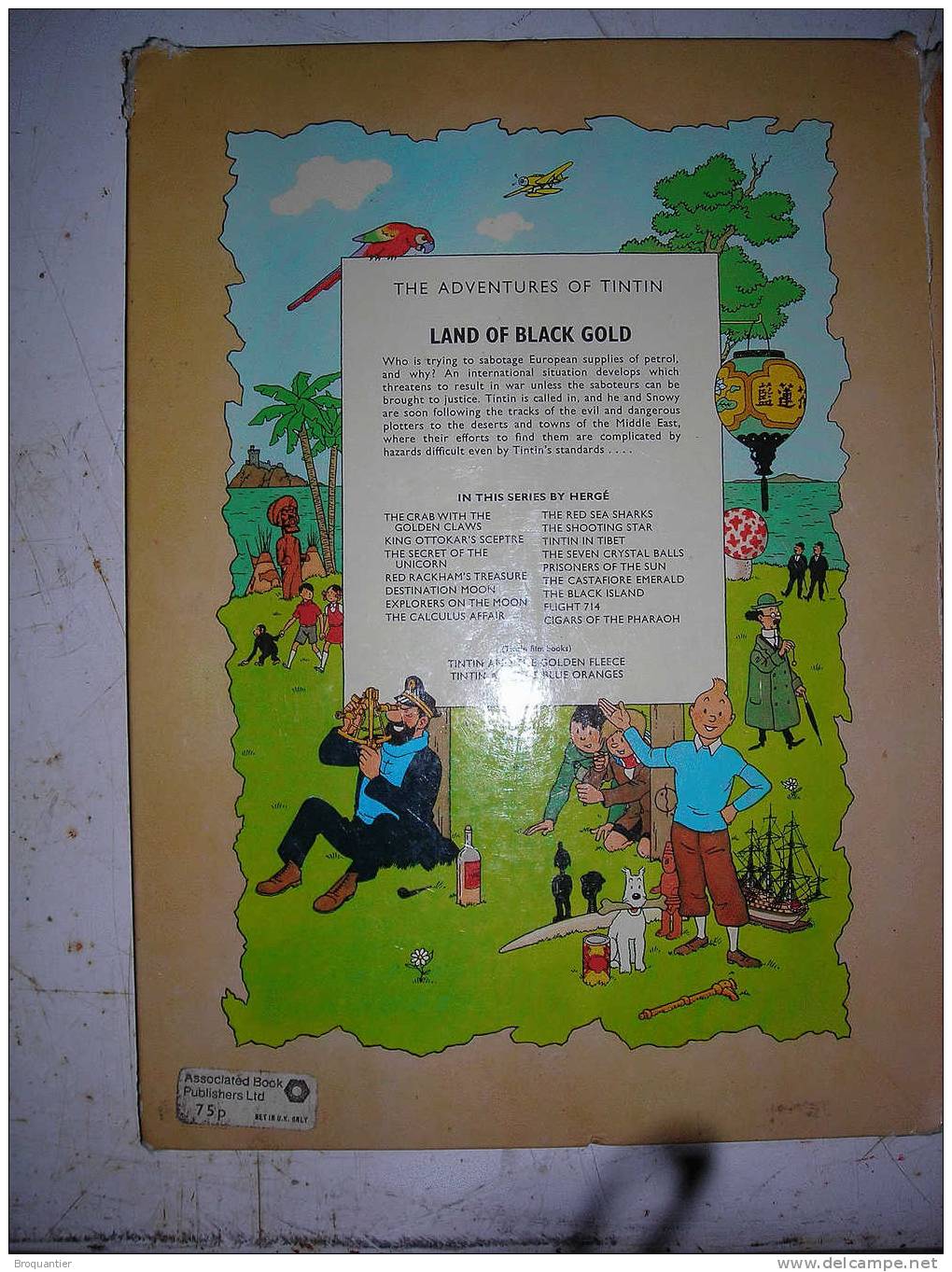 Tintin Land Of Black Gold 1963. - Autres & Non Classés