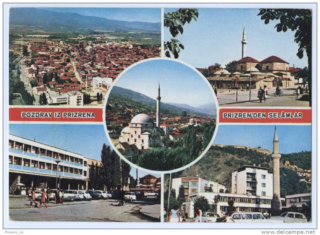 KOSOVO - PRIZREN, 5 Panoramas, 1973. - Kosovo