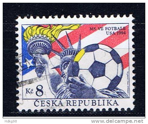 CZ+ Tschechei 1994 Mi 45 Fußball - Used Stamps