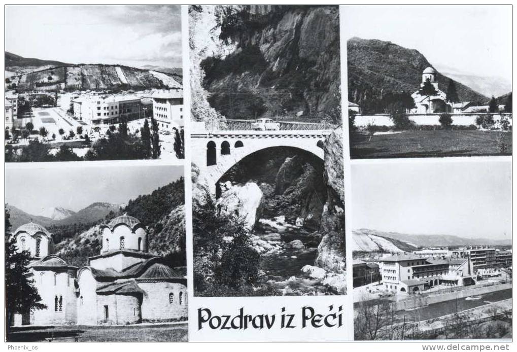 KOSOVO - PE&#262;, 5 Panoramas, 1965. - Kosovo