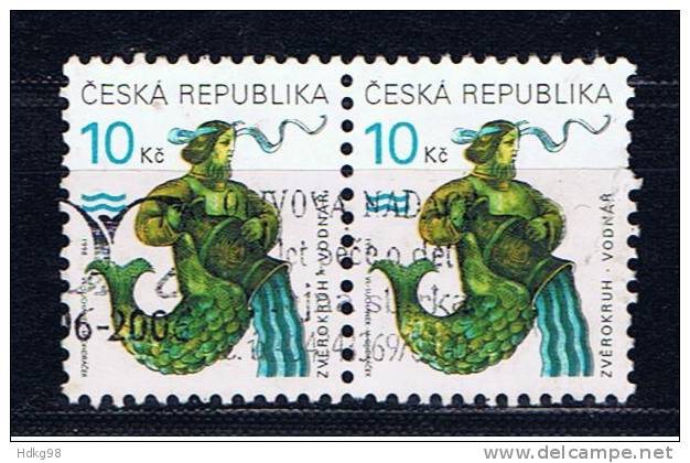 CZ+ Tschechei 1998 Mi 200 (Paar) - Used Stamps