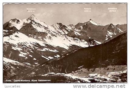 4395. CRANS-MONTANA. ALPES VALAISANNES. - Crans-Montana