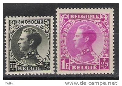 Belgie OCB 390 & 392 (*) - 1934-1935 Leopold III