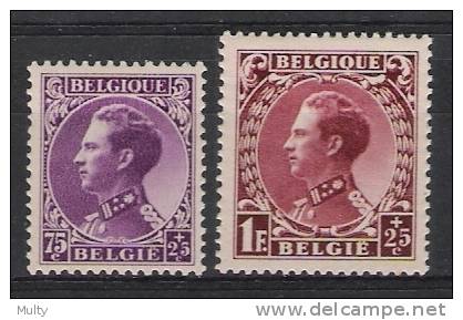 Belgie OCB 391 & 393 (*) - 1934-1935 Leopold III