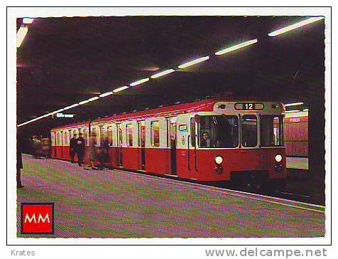 Postcard - Subway Milano - Metro