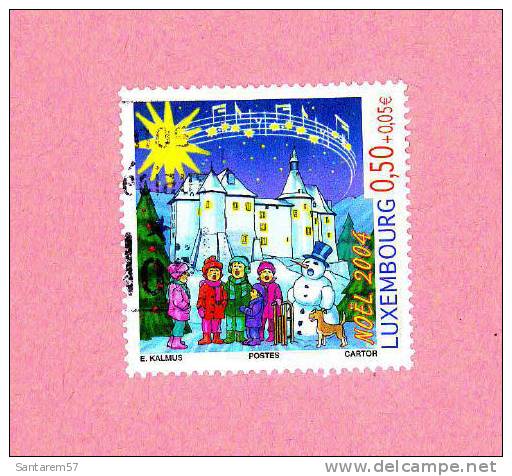 Timbre Oblitéré Used Stamp Selo Carimbado Noël 2004 0,50€ + 0,05 € LUXEMBOURG - Gebruikt