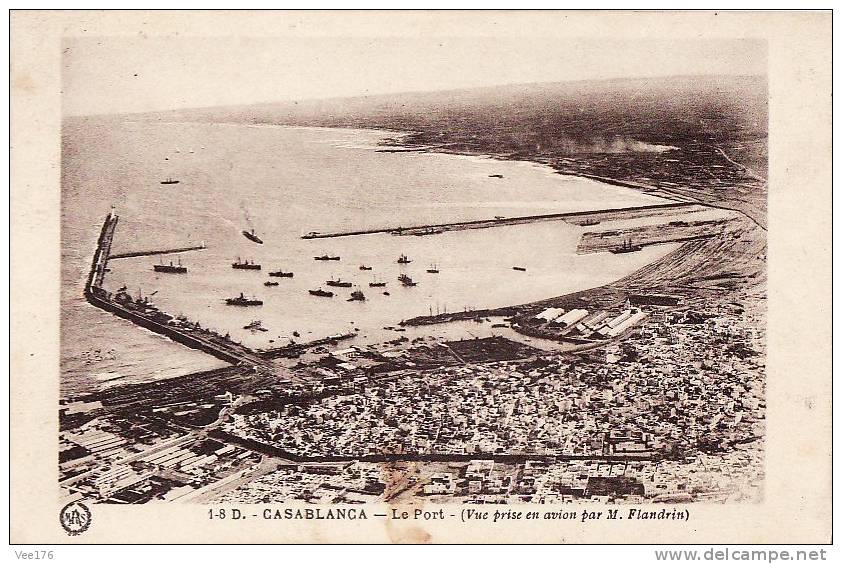 AFRIQUE / MAROC / CASABLANCA / Le Port / Vue Prise En Avion Par M.Flandrin - Casablanca
