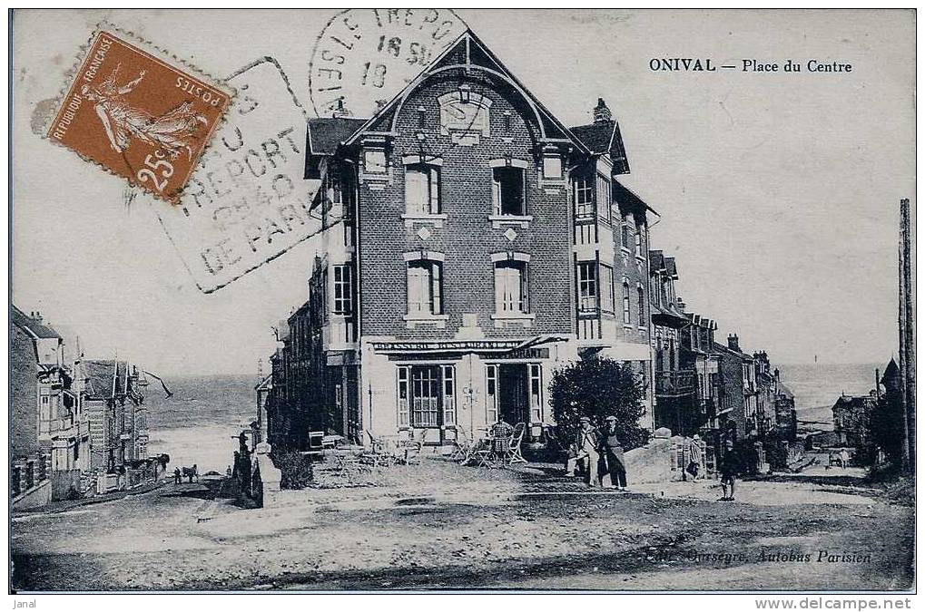 -  SOMME - ONIVAL - PLACE DU CENTRE - - Onival