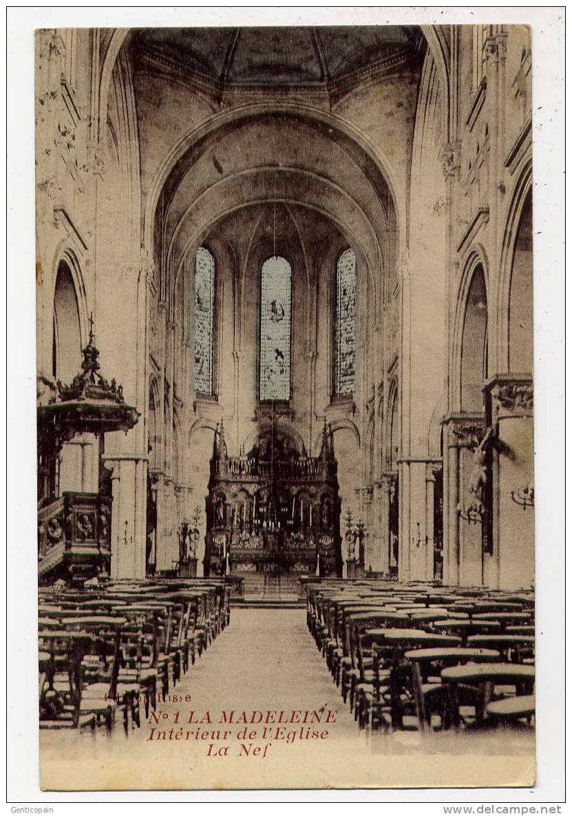 Q5 - LA MADELEINE - Intérieur De L´église - La Nef (1928) - La Madeleine