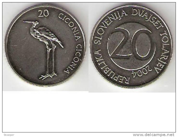 Slovenia ,20 Tolarjev 2004,km51,unc - Slovénie