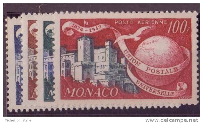 MONACO N° 45/48**  PAR AVION  NEUF SANS CHARNIERE - Airmail