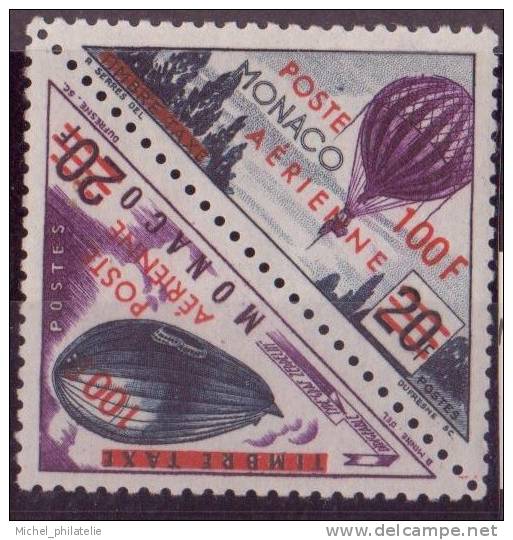 MONACO N° 61/62**  PAR AVION  NEUF SANS CHARNIEREE - Airmail