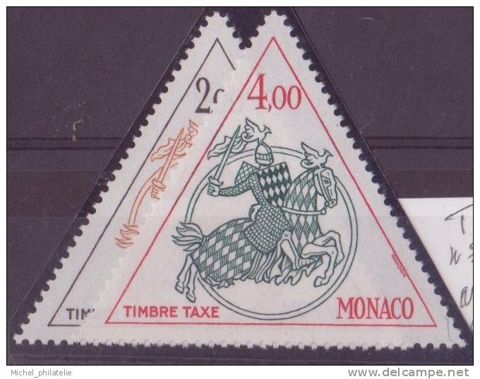 MONACO N° 71/72**   TAXE NEUF SANS CHARNIERE - Taxe