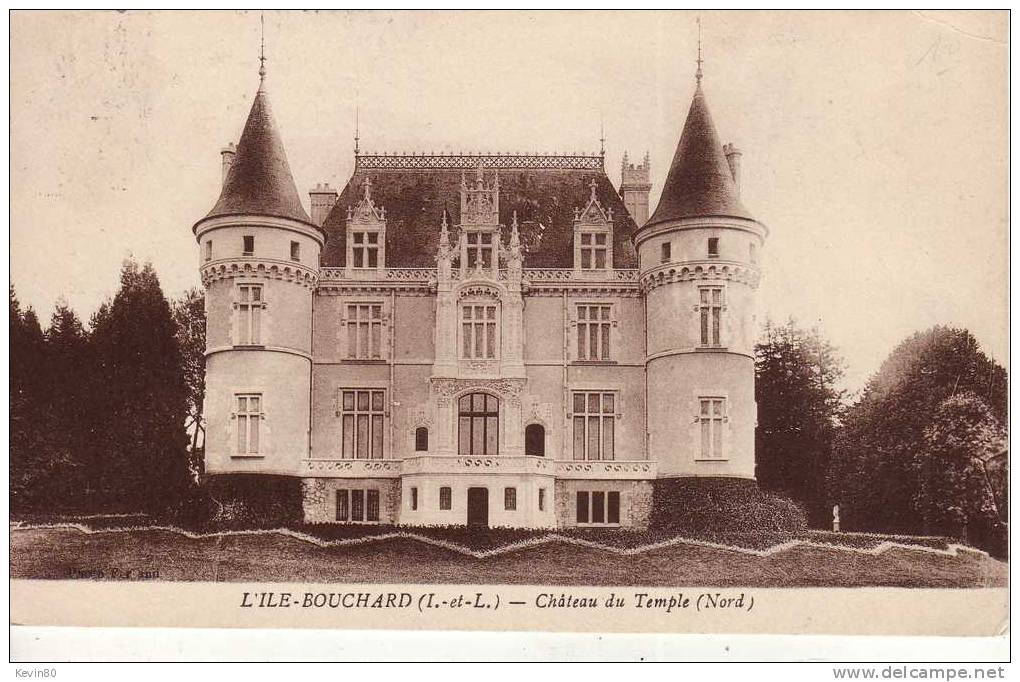 37 L´ILE BOUCHARD Chateau Du Temple (nord) - L'Île-Bouchard