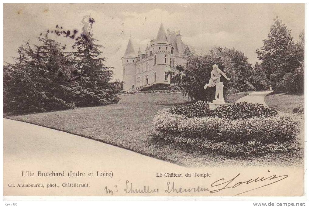 37 L'ILE BOUCHARD Le Château Du Temple - L'Île-Bouchard