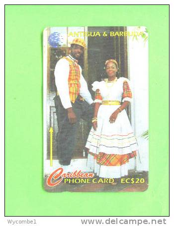 ANTIGUA AND BARBUDA - Magnetic Phonecard/National Dress - Antigua And Barbuda