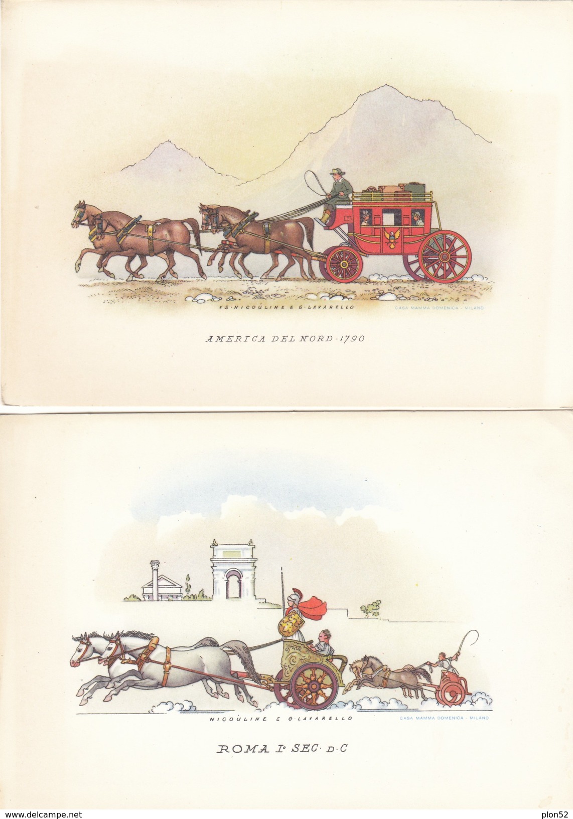 2791-N°. 4 CARTOLINE DI CARROZZE-FG - Taxis & Fiacres