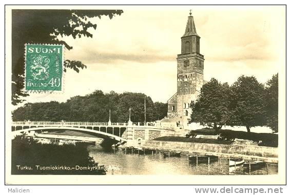 Finlande -ref 185- Turku - Tuomiokirkko -domkyrhan -abo I  - Carte Bon Etat - - Finlande