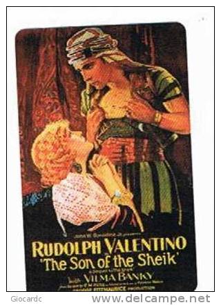 PROMOCARD: MOVIE CARDS COLLECTION  - CLUB DEL VIDEO . THE SON OF THE SHEIK (RODOLFO VALENTINO)   -  RIF. 1316 - Other Formats