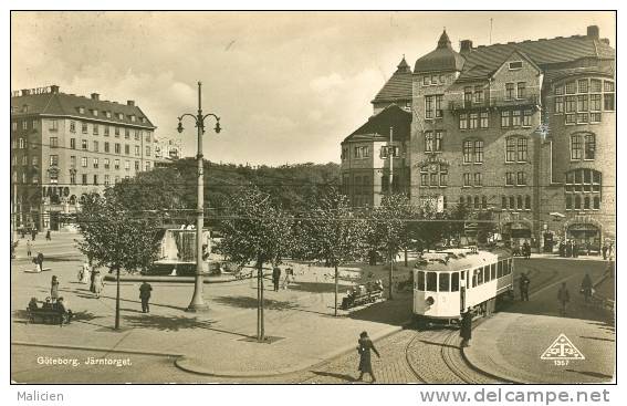 Suede - Ref 127- Goteborg -  Jarntorget - Plan Tramway - Theme Tramways - Carte Bon Etat - - Suède