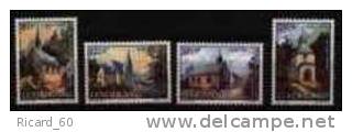 Timbre(s) Neuf(s) Luxembourg,1209-12 Y Et T, Caritas, Chapelles..1990 - Unused Stamps