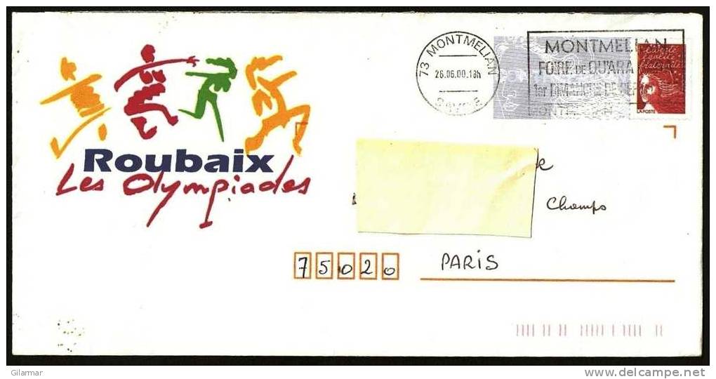 OLYMPIC GAMES - FRANCIA 2000 - PAP ROUBAIX LES OLYMPIADES - BUSTA POSTALE VIAGGIATA - Ete 2000: Sydney