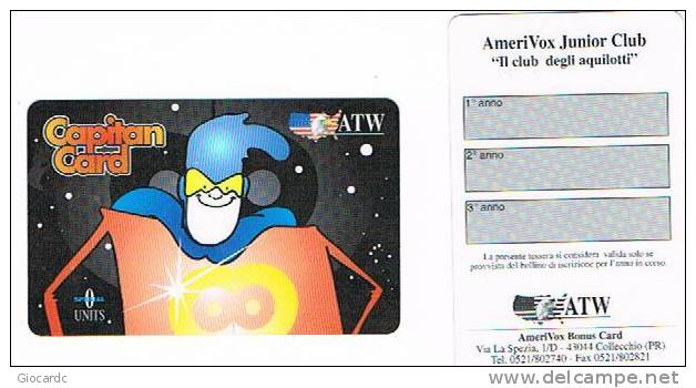 PROMOCARD -  ATW - CAPITAN CARD (AMERIVOX JUNIOR CLUB : IL CLUB DEGLI AQUILOTTI)  -  RIF. 1333 - Other & Unclassified