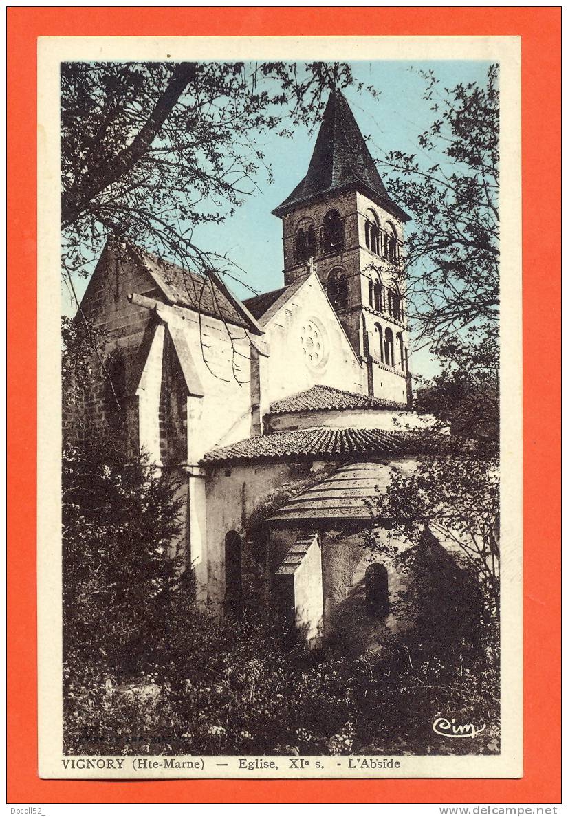 Dpt  52   Vignory  " Eglise XI° Siecle - L´abside " - Vignory