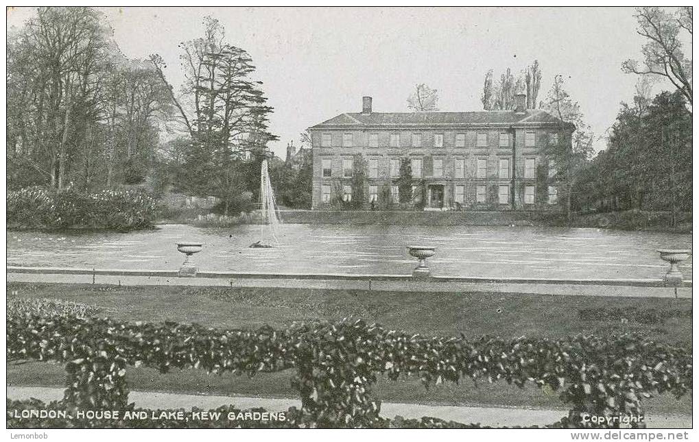Britain United Kingdom - House And Lake, Kew Gardens, London Early 1900s Postcard [P1436] - London Suburbs