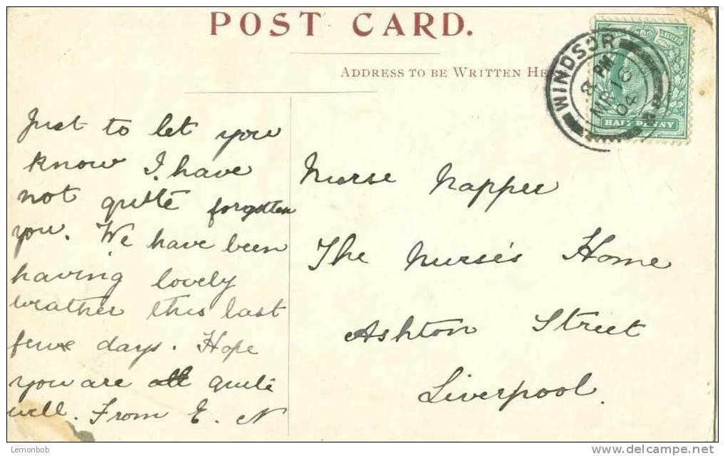 Britain United Kingdom - Windsor Castle Early 1900s Postcard [P1437] - Windsor Castle
