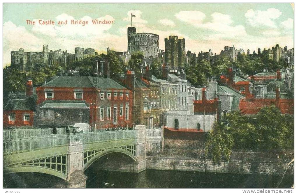 Britain United Kingdom - The Castle And Bridge, Windsor Early 1900s Postcard [P1439] - Windsor Castle