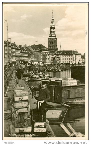 Danemark - Ref 18- Copenhague - Pecheur- Poissons - Carte Bon Etat - - Danemark