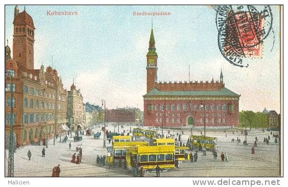 Danemark - Ref 15- Copenhague - Tramways - Carte Bon Etat - - Danemark